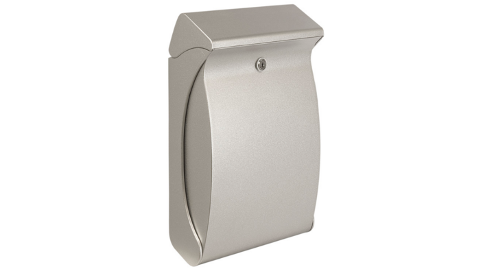 Wandbrievenbus Swing, 129x271x419 mm, zilver, VB 444905