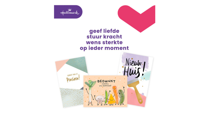 Wenskaart hallmark navulset diversen 12 stuks(30181763)