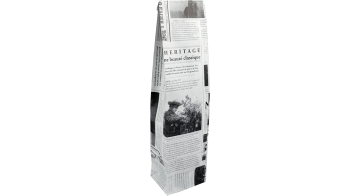 Fleszak, 10/8x41cm, wit kraft, le journal (250 stuks)
