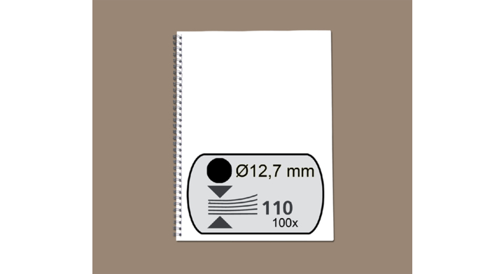 Draadrug gbc 12.7mm 34r zwart