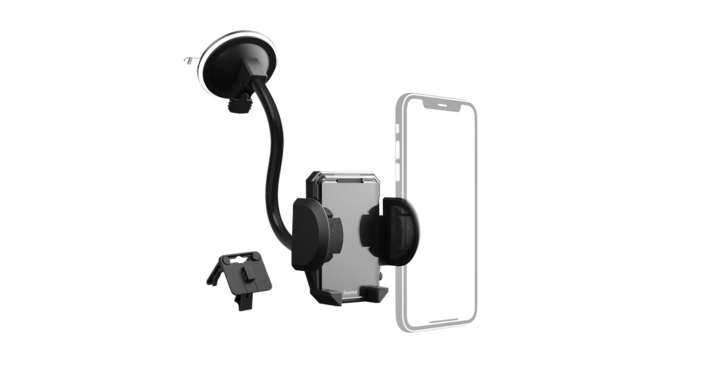 Smartphonehouder hama 2-in-1 voor de auto(00201521)