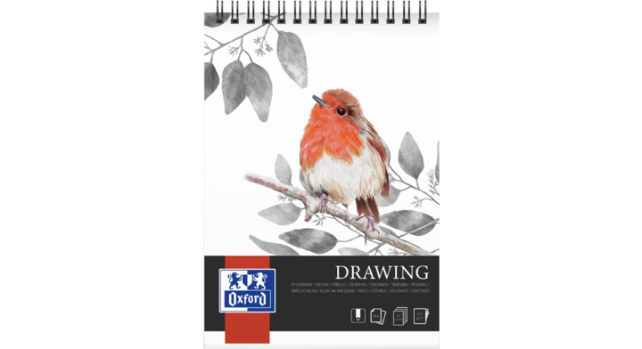 Tekenblok oxford drawing a4 spiraal 50vel 160gr(400166163)