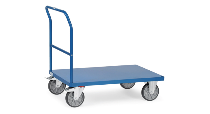 Stalen Duwbeugelwagen, 1200x800mm Draagverm. 600kg