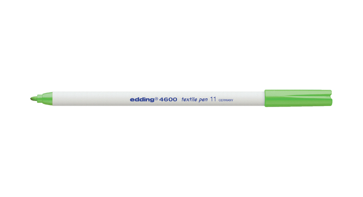 Viltstift edding 4600 textiel rond 1mm lichtgroen(4-4600011)