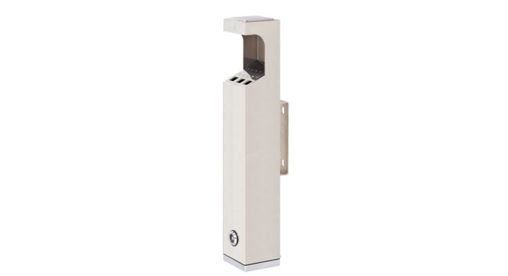 Vierkanten wandasbak, 48 cm, RVS, VB 659975