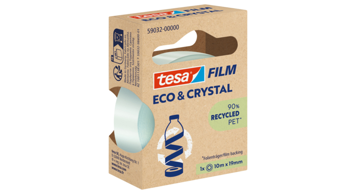 Plakband tesa eco crystal 59032 19mmx10m tr(4063565252259)