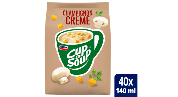 Cup-a-Soup, dispenserverpakking soep, 140ml, champignons (40 porties)