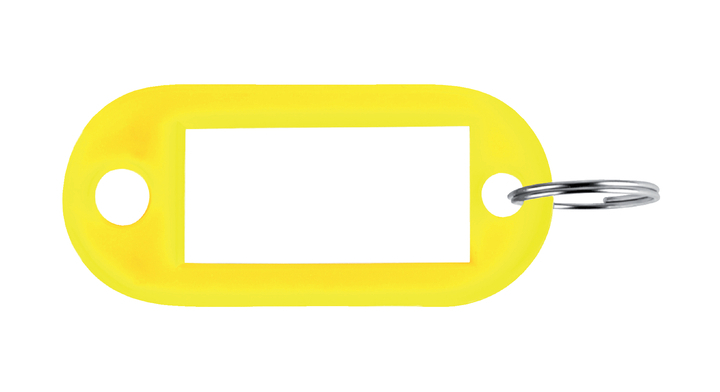 Sleutellabel pavo plastic geel(8008940)