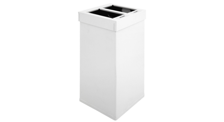 Carro-Mix, afvalbak, 2x25 liter, wit, VB 650033