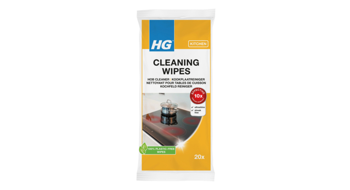 Kookplaatreinigerdoekjes hg wipes 20 stuks(457000103)