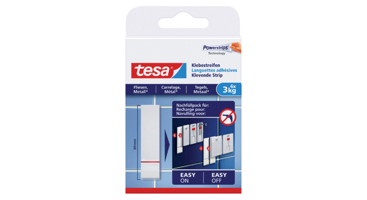 Powerstrip tesa voor tegels en metaal 3kg(77761-00000-00)