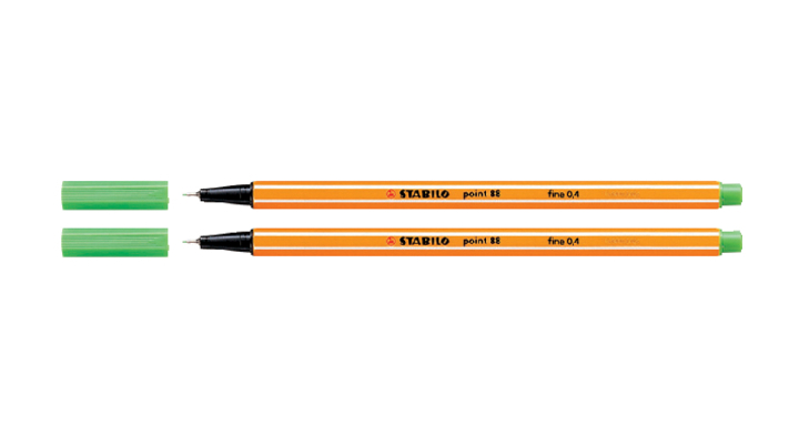 Fineliner stabilo point 88 appelgroen