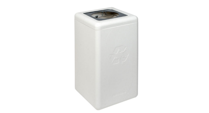 Brickbin, modulaire afvalscheidingsbak, 65 liter, wit, VB 192434 | restafval