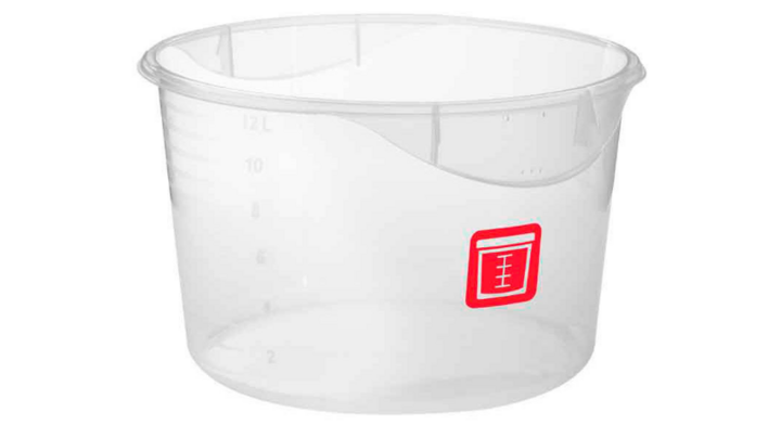 Voedselcontainer rauw vlees, 11.4 liter, VB 232653 (6 stuks)