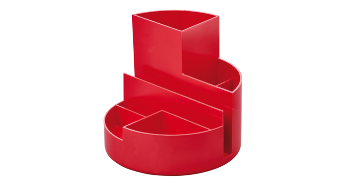 Pennenkoker maul roundbox recycled 6 vaks rood(4117625.eco)