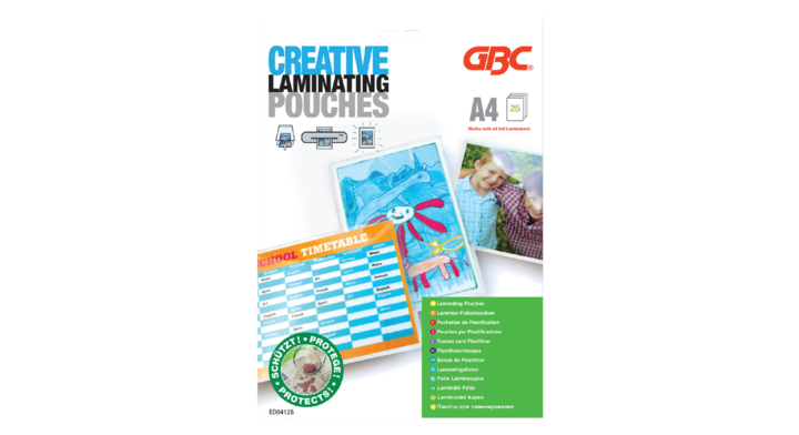 Lamineerhoes GBC A4 fotohoes 2x125micron 25stuks