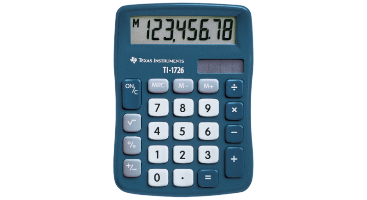 Rekenmachine ti1726