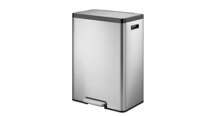 Ecocasa II, pedaalemmer, 2x20 liter, mat RVS, VB 913840