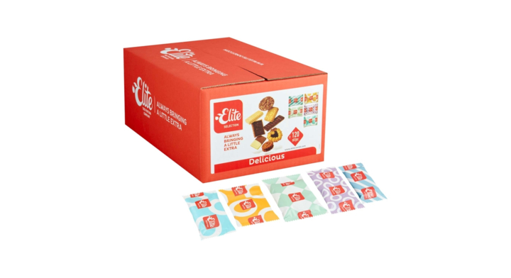 Koekmix, 120 stuks, elite delicious assorti, 93051 (1 doos)