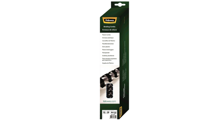 Bindrug fellowes 12mm 21r zwart