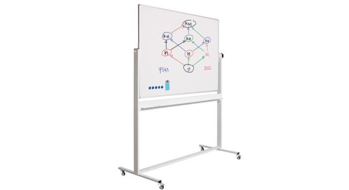Smit Visual, Kantelbord whiteboard, 2-z, gelakt, 100x200cm