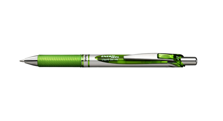 Gelschrijver pentel energel bl77 druk 0.4mm lgroen(017789)