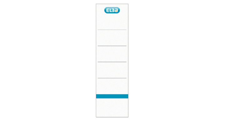 Rugetiket elba rado 190x54mm wit