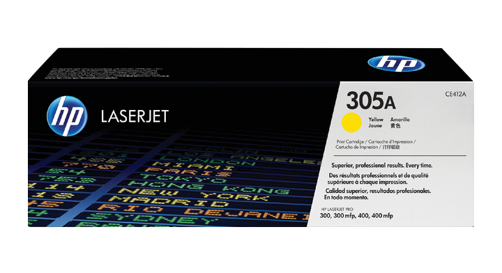 Tonercartridge HP CE412A 305A geel