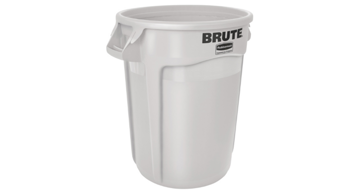 Rubbermaid Brute, ronde afvalbak, 121 liter, wit, VB 002632