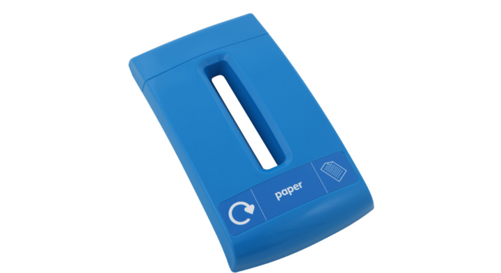 Deksel voor afvalstroom paper, blauw, VB 063826