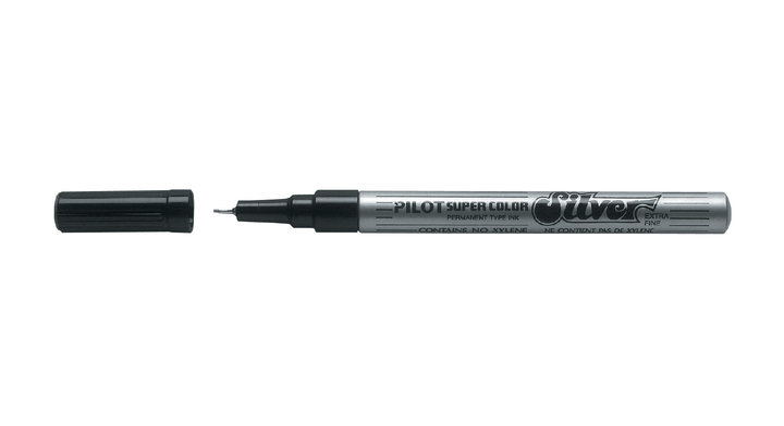 Fineliner pilot super ef 0.5mm zilver