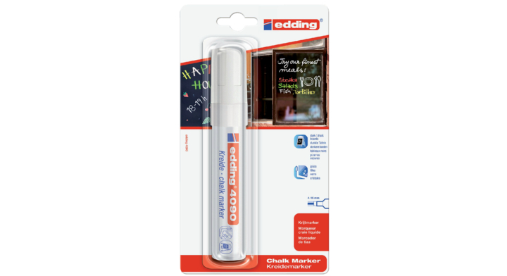 Viltstift edding 4090 window schuin 4-15mm wit