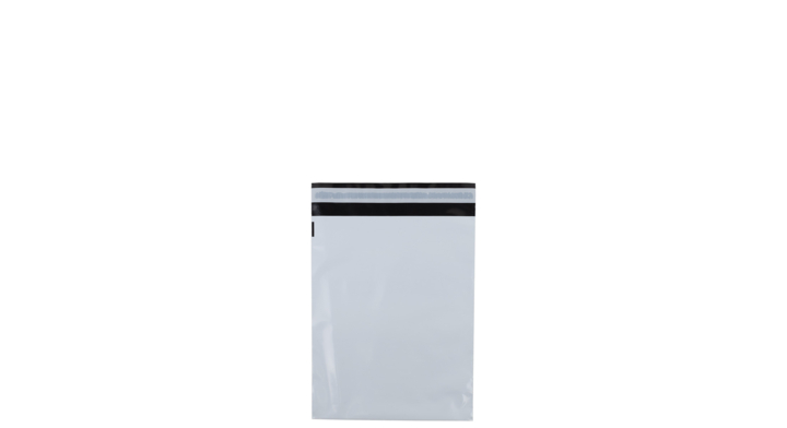 Verzendzak, plastic, 23x29cm+klep, wit (500 stuks)