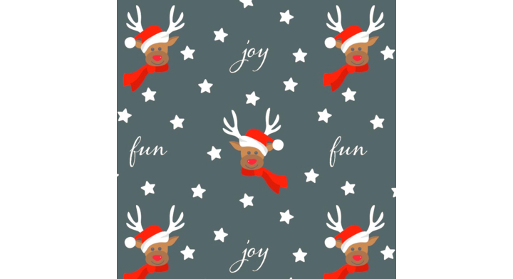 Cadeaupapier Kerst, 50cm x 200 meter, D902016, zwart
