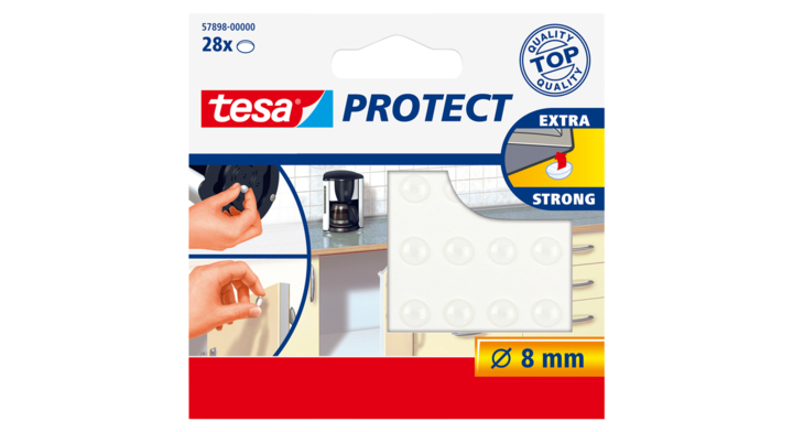 Anti-slip en geluiddemper tesa 57898 rnd transp(57898-00000-
