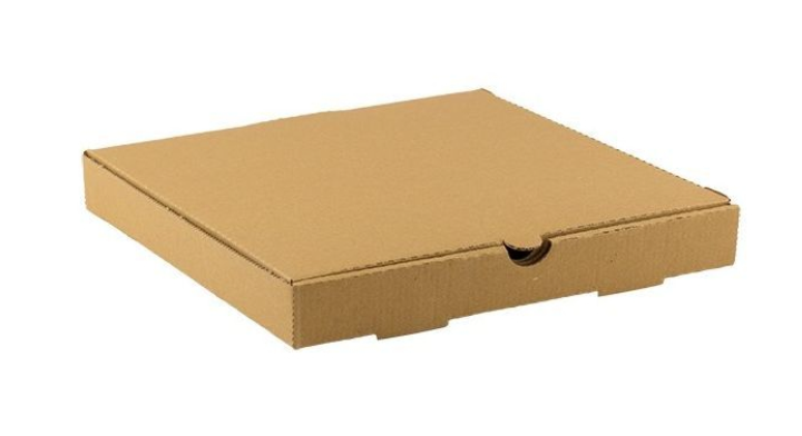 Pizzadoos, bruin kraft, 32x32x4cm, blanco (100 stuks)