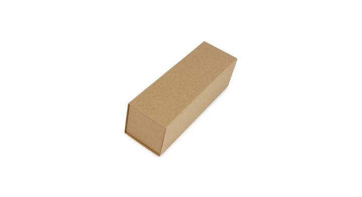Luxe wijnflesdoos, 33x10x10cm, magneetsluiting, bruin (25st)