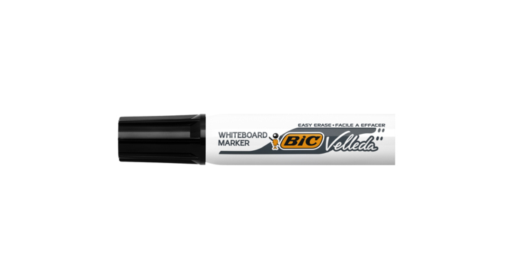 Viltstift bic 1781 whiteboard schuin 3-6mm zwart