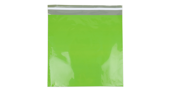 Verzendzak, plastic,  50x46cm+klep, groen (250 stuks)