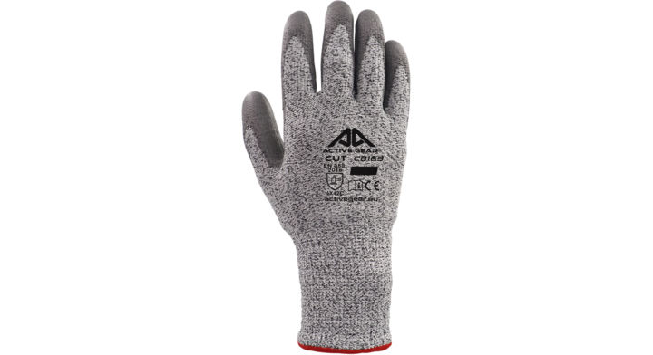 Handschoen activegear snijbestendig grijs 7/s(c8167)