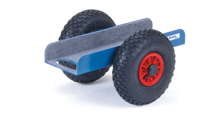 Platenroller breedte 380, Draagverm. 400kg Luchtbanden