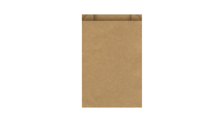Fournituren, zakjes, bruin gestreept, 12x19cm (1000 stuks)
