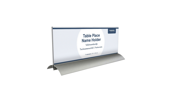 Tafelnaambord opus 2 105x297mm acryl aluminium(350088)