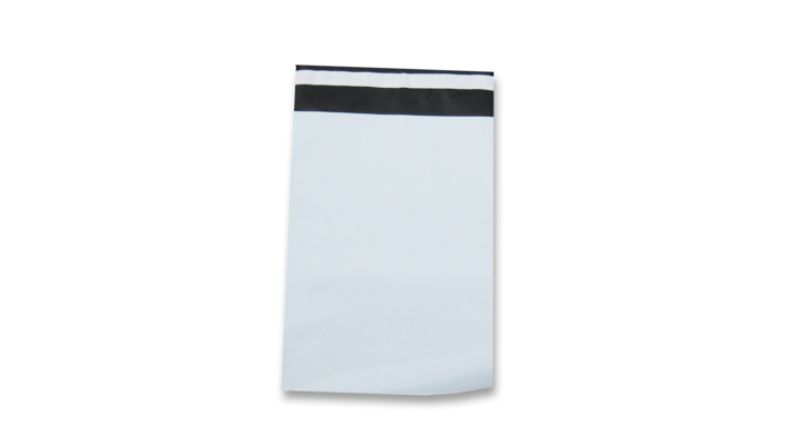 Verzendzak, LDPE coex, 36x50+5cm, 65my, wit buiten (500)