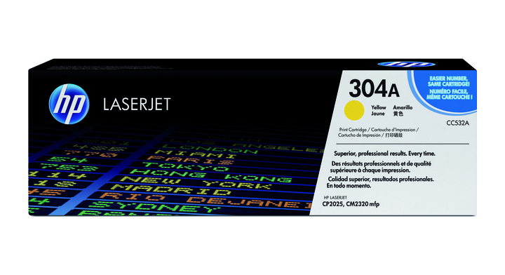 Tonercartridge hp cc532a geel