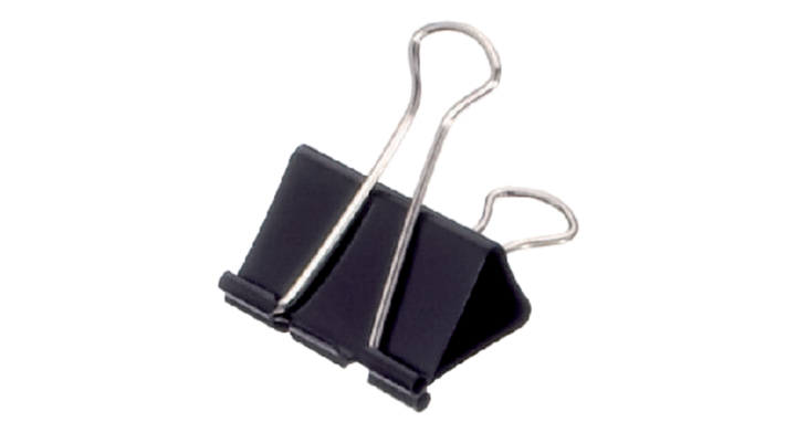 Papierklem maul 213 foldback 41mm zwart(2134190)