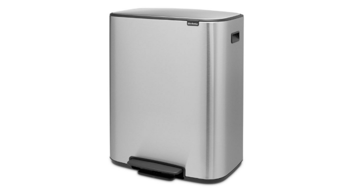 Brabantia, Bo pedaalemmer, 2x30 liter, mat staal, VB 211461
