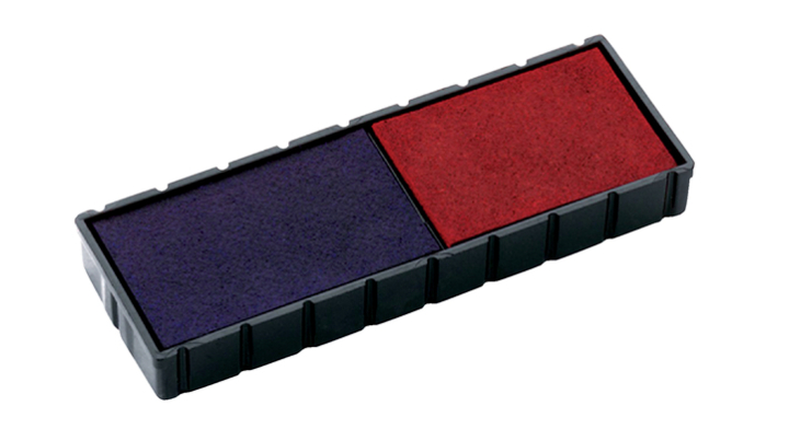 Inktkussen colop 6e/12 rood blauw(107142)