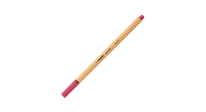 Fineliner stabilo point 88/49 aardbeien rood(88/49)