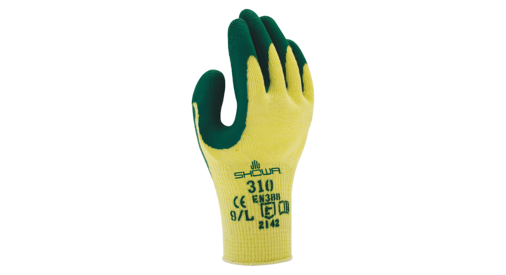 Griphandschoen showa 310 latex s groen(27.71310g-s)